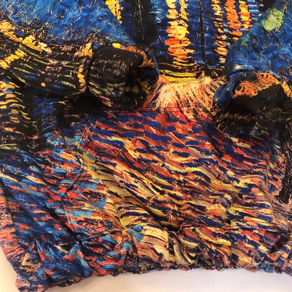 Yizzam Hoodie Sweat Shirt Size M, Van Gogh "Starry Night over the Rhone" - Picture 4 of 10